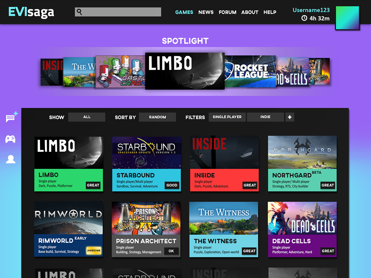 EVIsaga Application Alternative Design